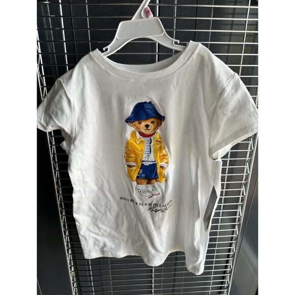 NWT POLO RALPH LAUREN BIG GIRLS M 8-10 POLO BEAR T SHIRT - Picture 2 of 6